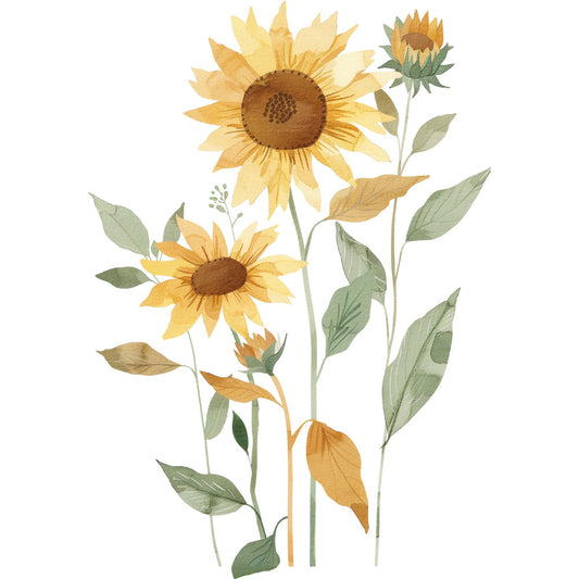 Watercolor Farm Fabric Panel 16