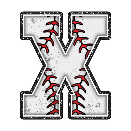 Baseball Alphabet Fabric Panel 33