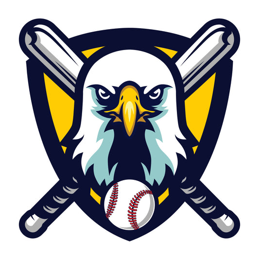 Baseball Eagle Emblem Fabric Panel 1