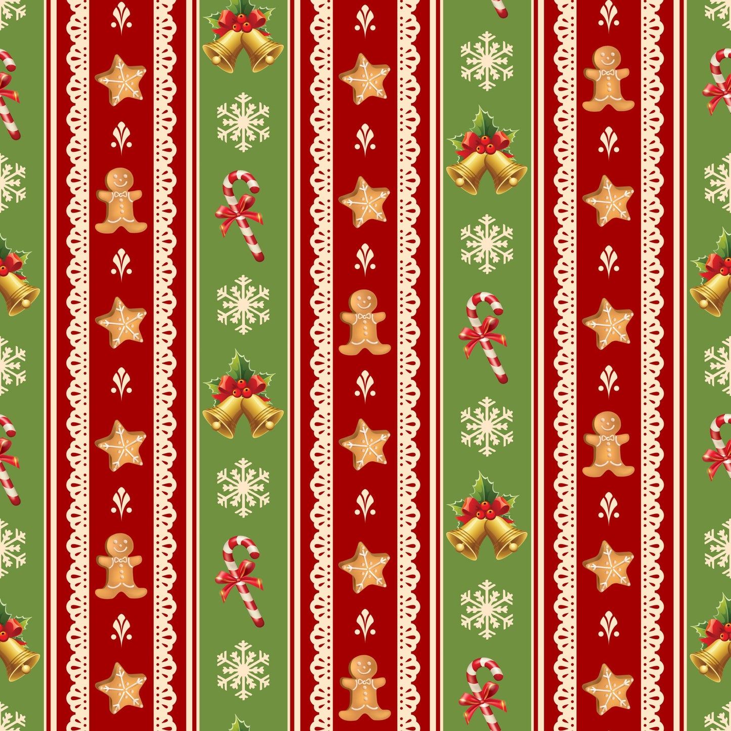 Christmas Love Pattern 7 Quilting Cotton Fabric