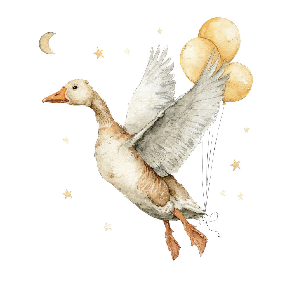 Vintage Silly Goose Fabric Panel 7