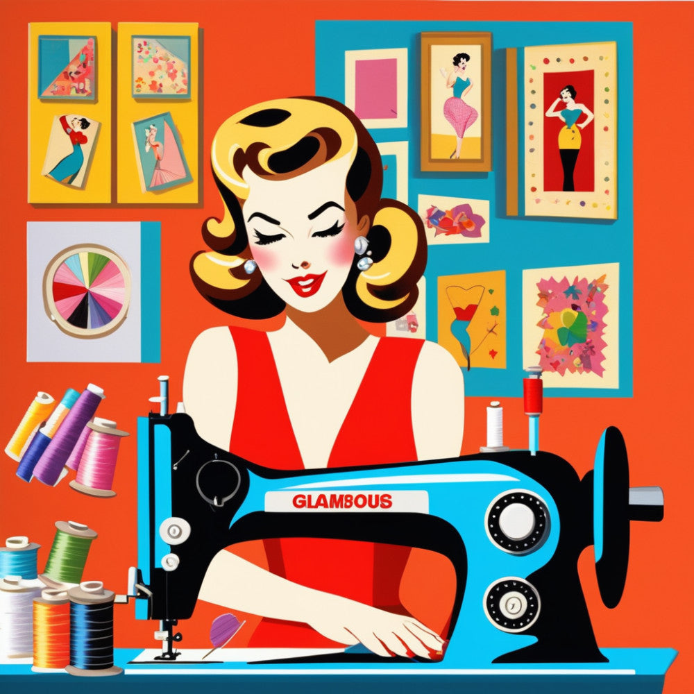 Pop Art Sewing Fabric Panel 29