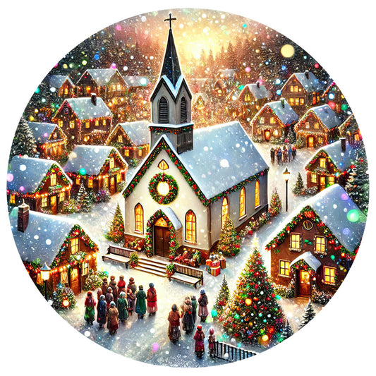 Christmas Villages Fabric Panel 41