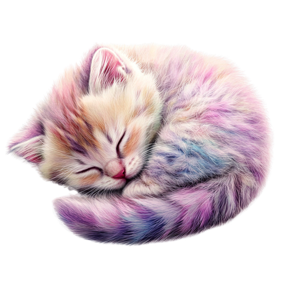 Colorful Cats Fabric Panel 9