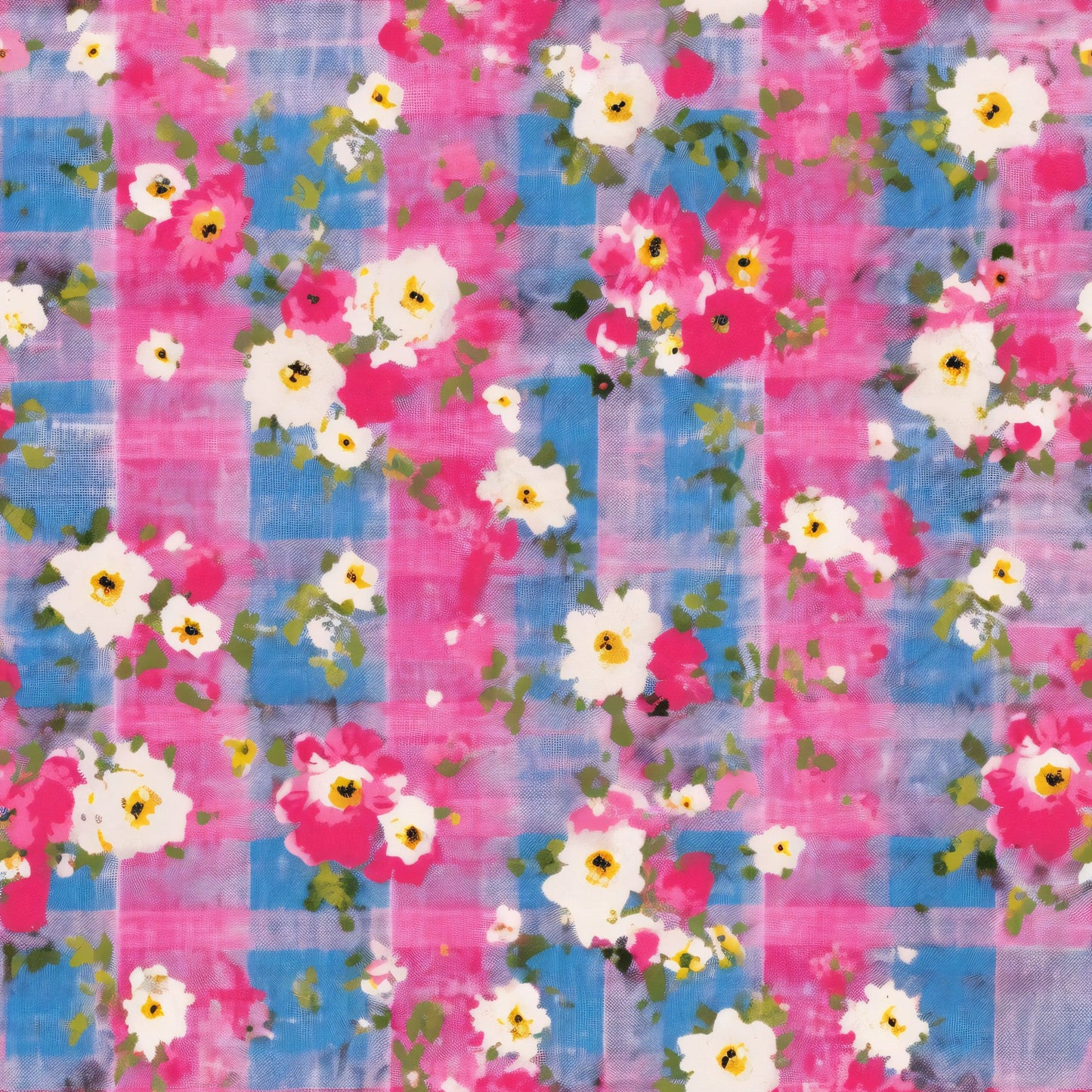 Country Girl Plaid Pattern 1 Quilting Cotton Fabric