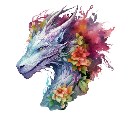 Elemental Dragons Fabric Panel 23
