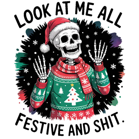 Festive and Shit Fabric Panel 1