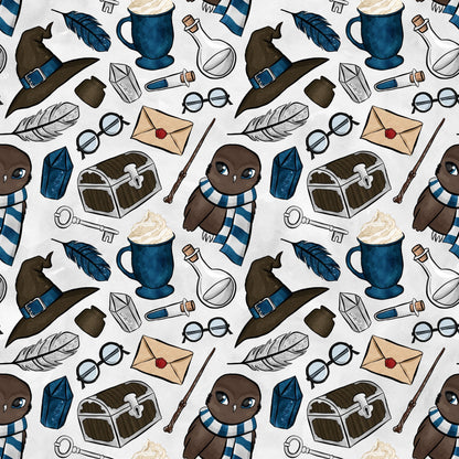 Owl Post Academy Pattern 43 Minky Fabric