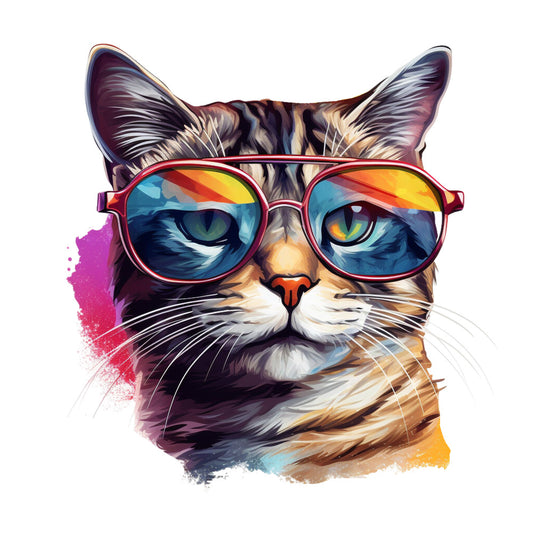 Cats with Sunglasses Fabric Panel 5