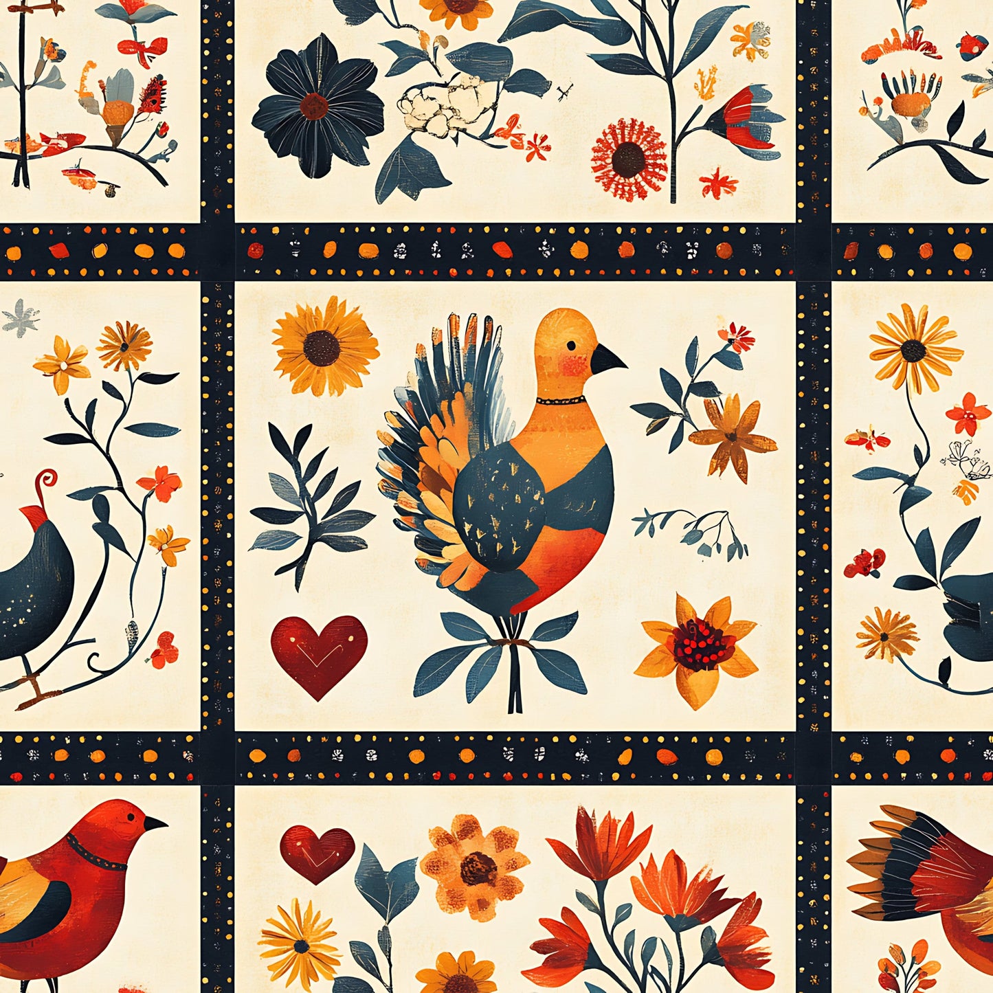Grateful Threads Pattern 5 Quilting Cotton Fabric