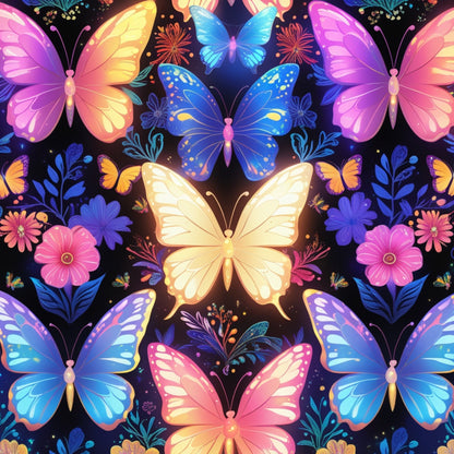 Luminous Wings Pattern 8 Minky Fabric