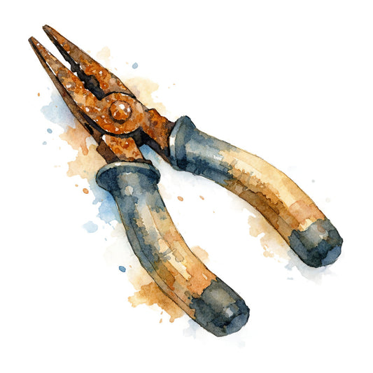 garden tools, pruning shears, watercolor, rustic, vintage, botanical, nature, tool theme, tan, brown, teal, blue, earthy tones, artistic, hand-painted style, garden, farmhouse, cottage core, DIY, crafting tools, illustration style, organic, muted colors, country, heritage, traditional, autumn tones, warm earth tones, decorative arts