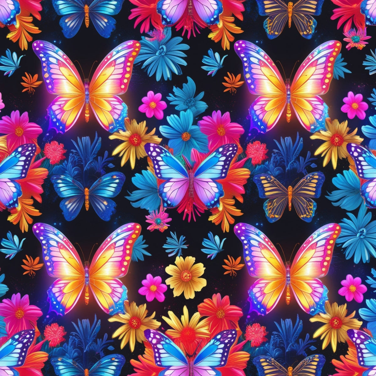 Luminous Wings Pattern 2 Minky Fabric
