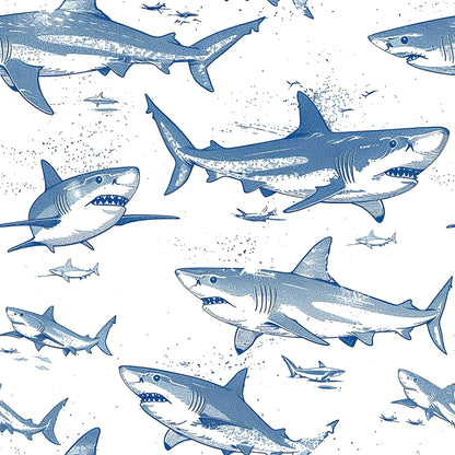 Fin Patrol Pattern 6 Minky Fabric