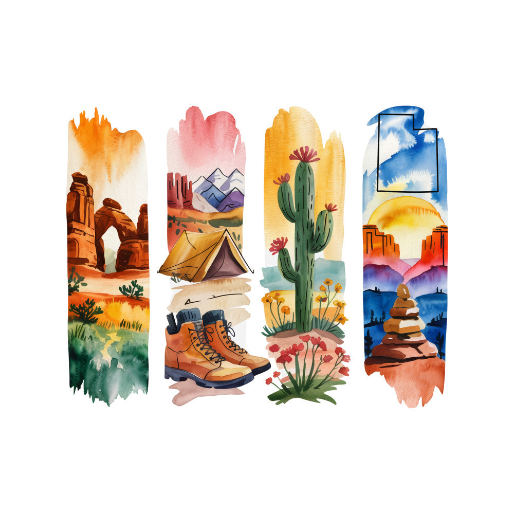 Brushstroke State Fabric Panel 38