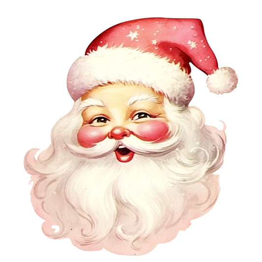 Retro Santa Claus Fabric Panel 3