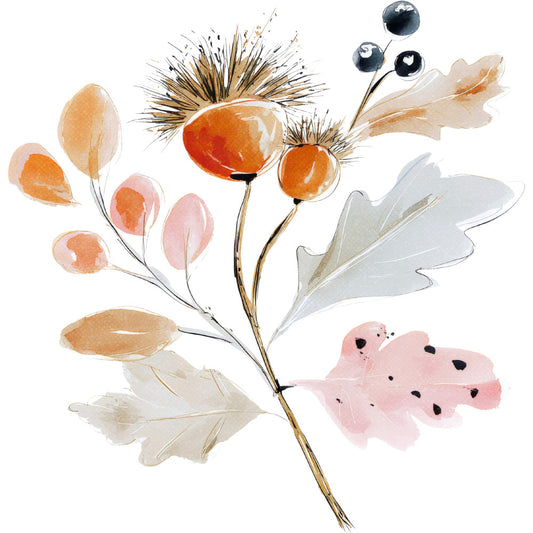 Woodland Animals Cottagecore Fabric Panel 17