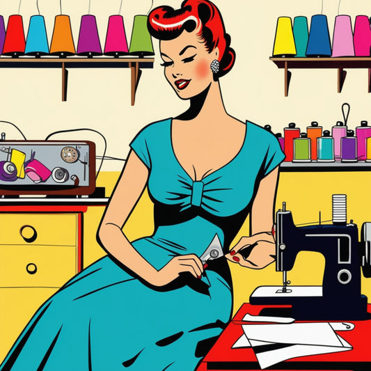 Pop Art Sewing Fabric Panel 53