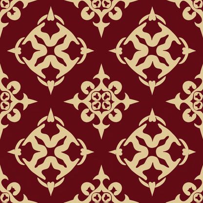 Merlot Mosaic Pattern 18 Minky Fabric