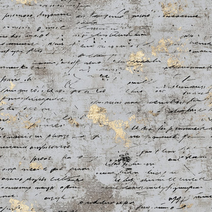 Gilded Forgotten Correspondence Pattern 13 Minky Fabric