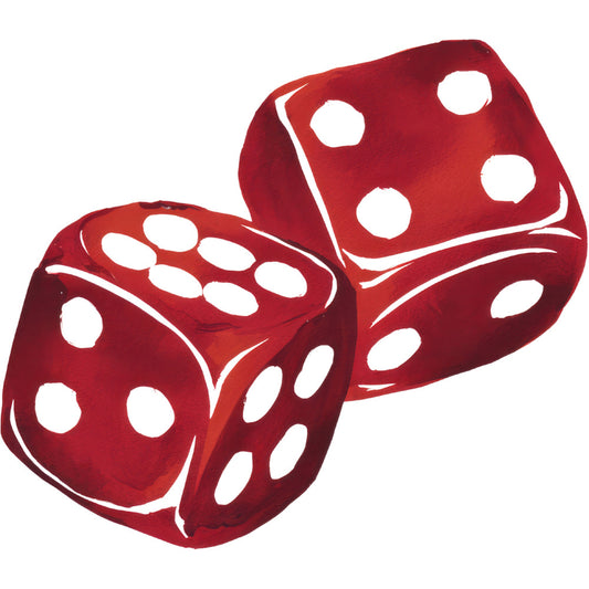 Watercolor Casino Fabric Panel 38