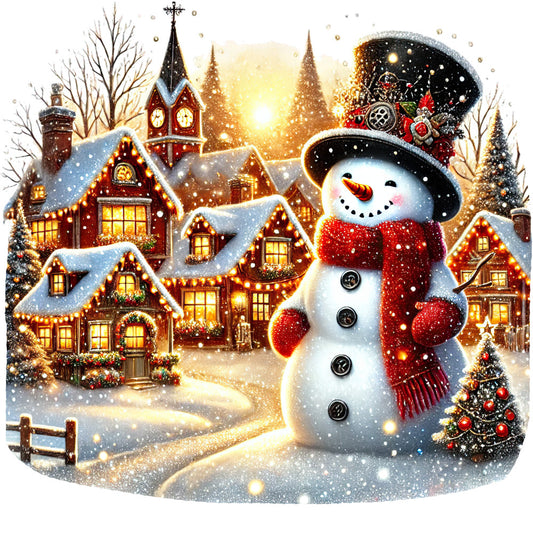 Christmas Villages Fabric Panel 61