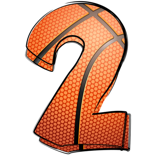 Basketball Doodles Alphabet Fabric Panel 25