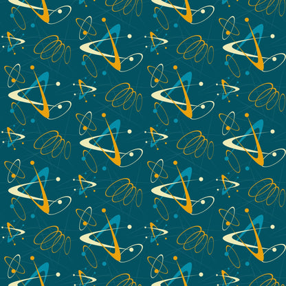 Midcentury Sparkle Pattern 8 Minky Fabric
