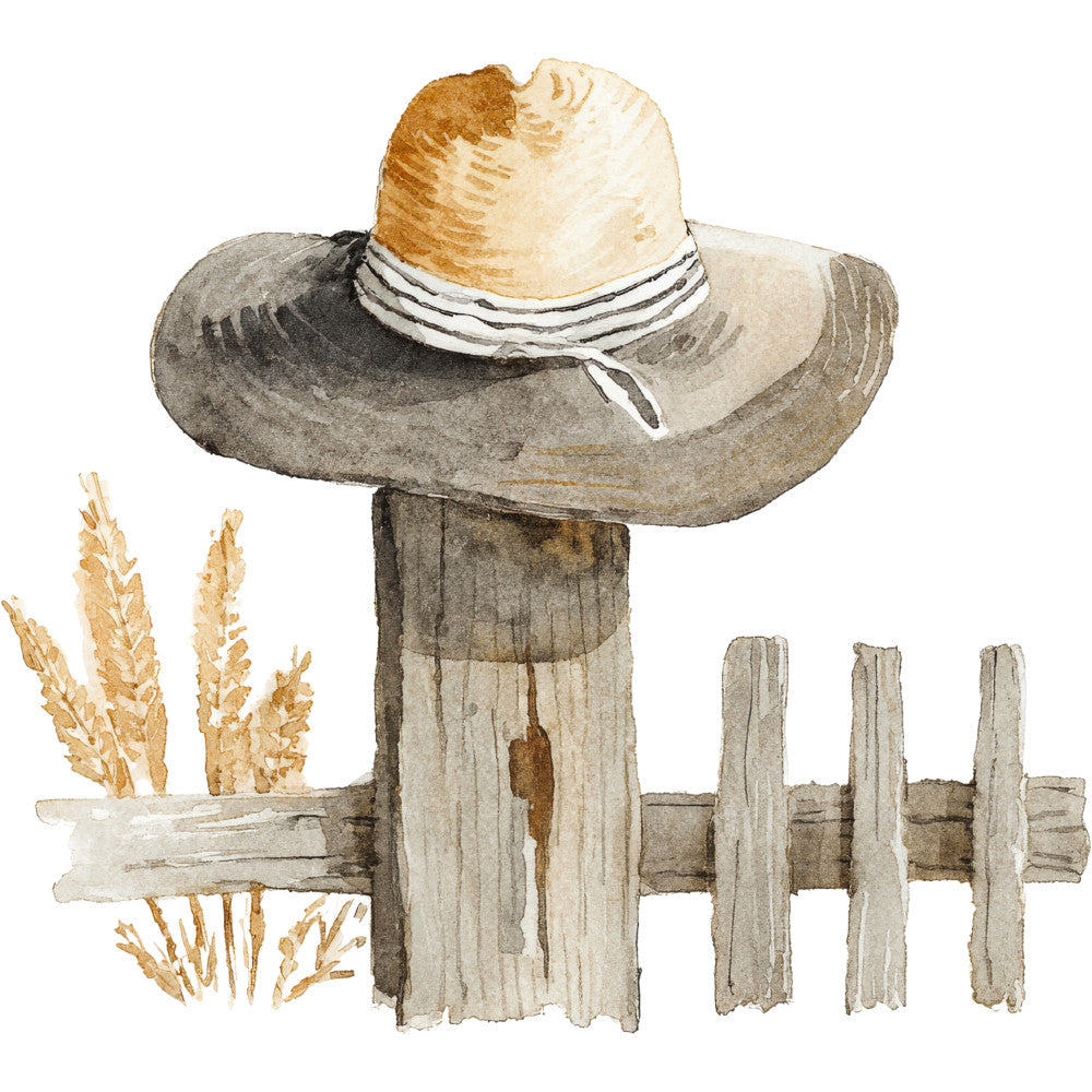 Rustic Barnyard Birds Fabric Panel 43