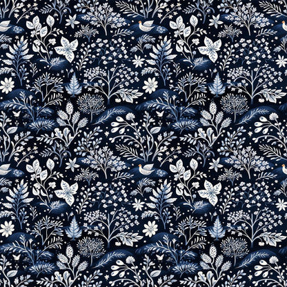 Midnight Forest Pattern 10 Minky Fabric