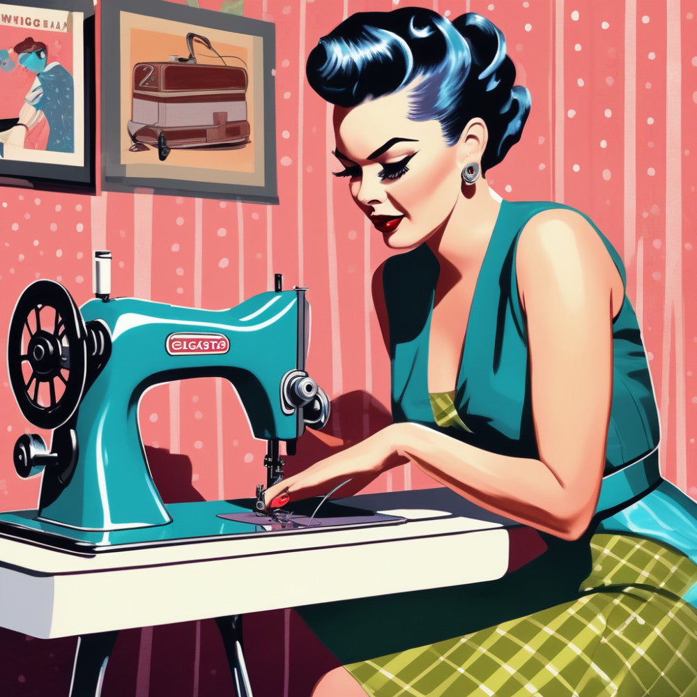 Sewing Ladies Fabric Panel 10