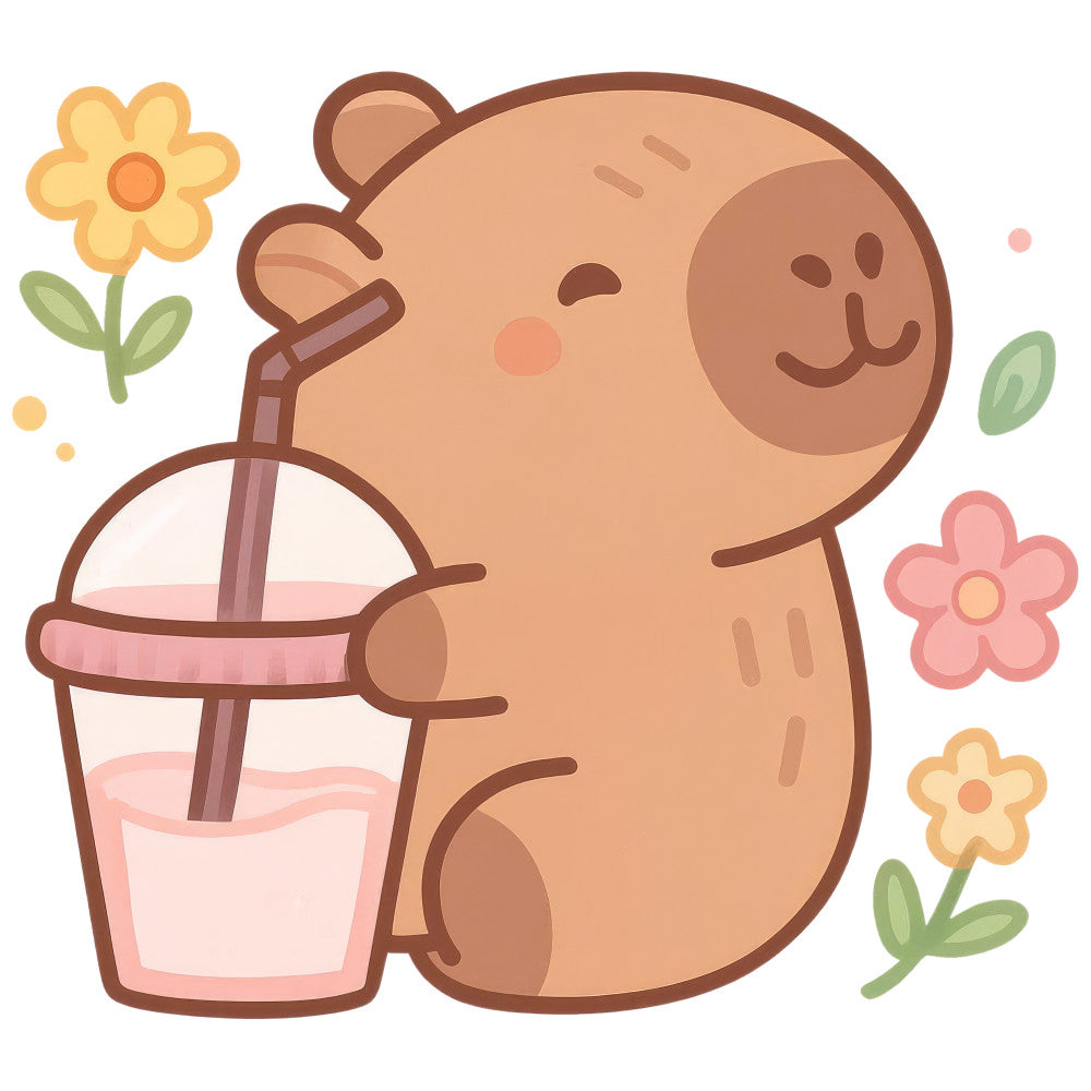 Cartoon Capybara Fabric Panel 18