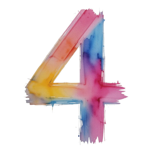 Brushstroke Alphabet Fabric Panel 36