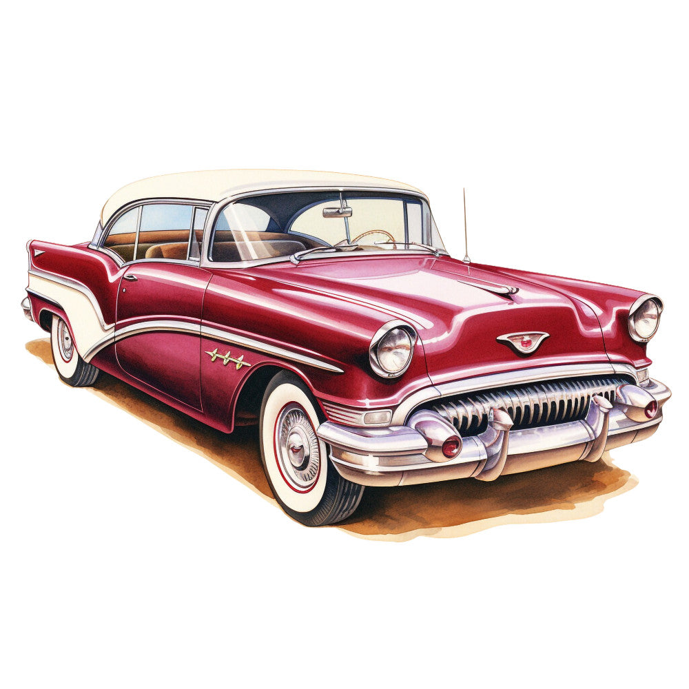 Vintage Cars Fabric Panel 32