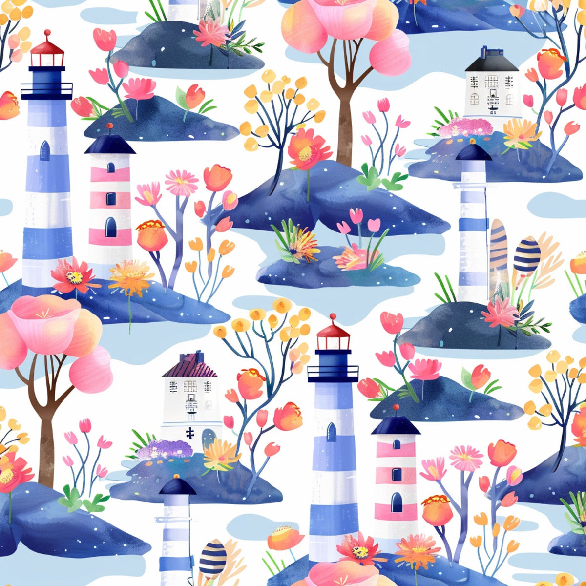 Blossom Beacon Isles Pattern 15 Minky Fabric