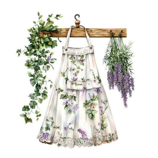 Vintage Garden Fabric Panel 25