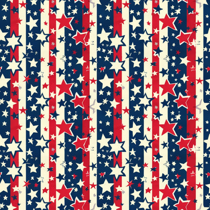Independence Day Pattern 4 Quilting Cotton Fabric