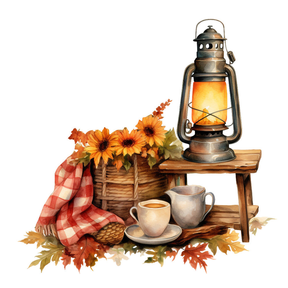 Cozy Autumn Fabric Panel 46