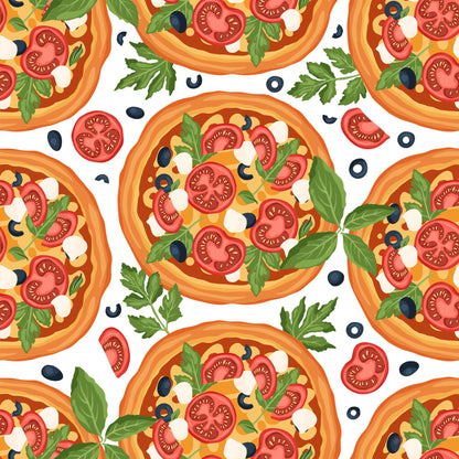 Pizza Pattern 2 Quilting Cotton Fabric