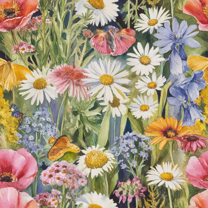 Painted Meadow Pattern 11 Minky Fabric