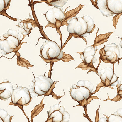 Ivory Boll Harvest Pattern 7 Minky Fabric