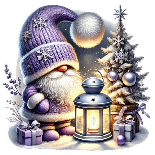 Cozy Christmas Gnomes Fabric Panel 19
