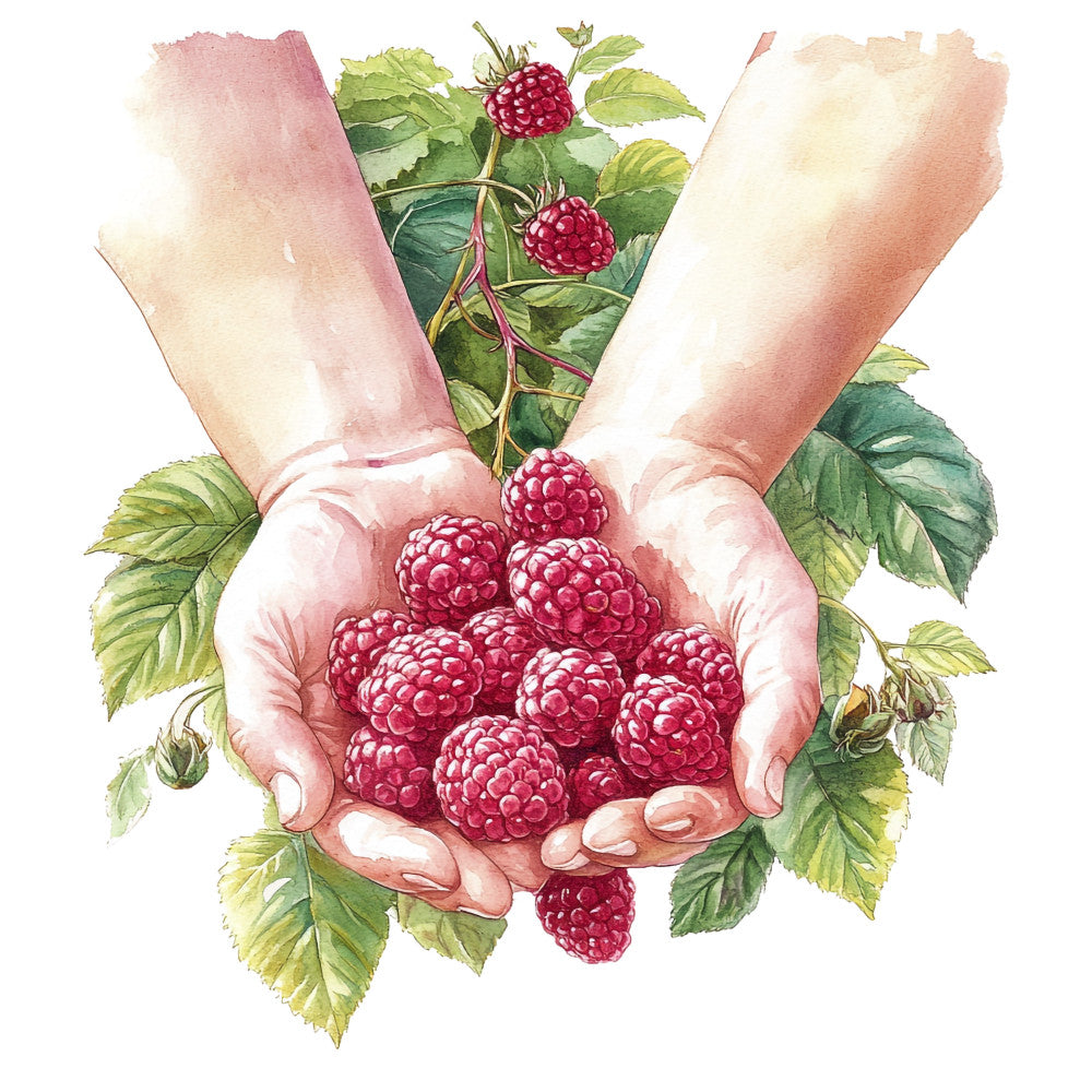 Raspberry Gardens Fabric Panel 15
