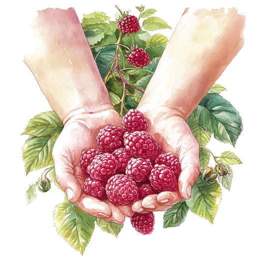 Raspberry Gardens Fabric Panel 15