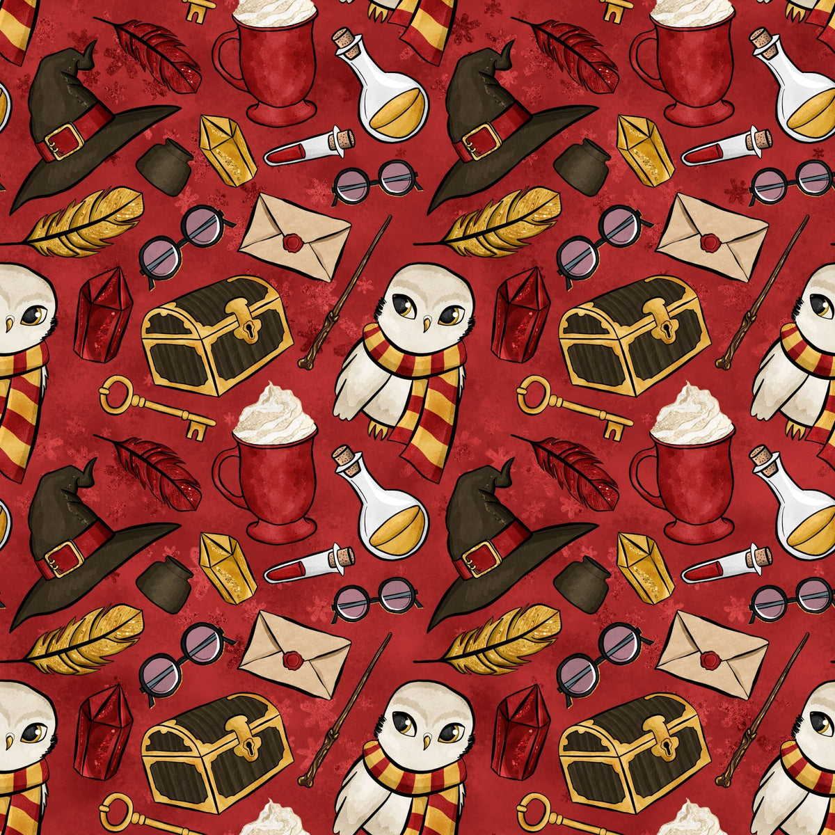 Owl Post Academy Pattern 18 Minky Fabric