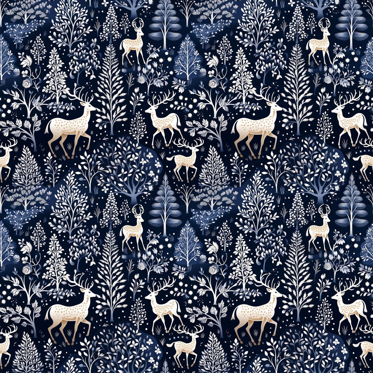 Midnight Forest Pattern 12 Minky Fabric
