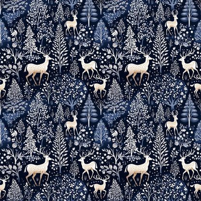 Midnight Forest Pattern 12 Minky Fabric
