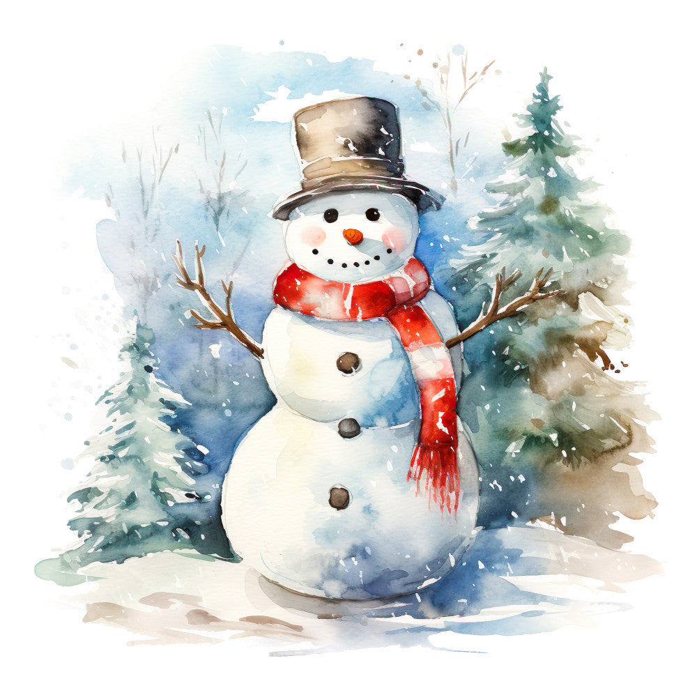 Charming Snowmen Fabric Panel 3