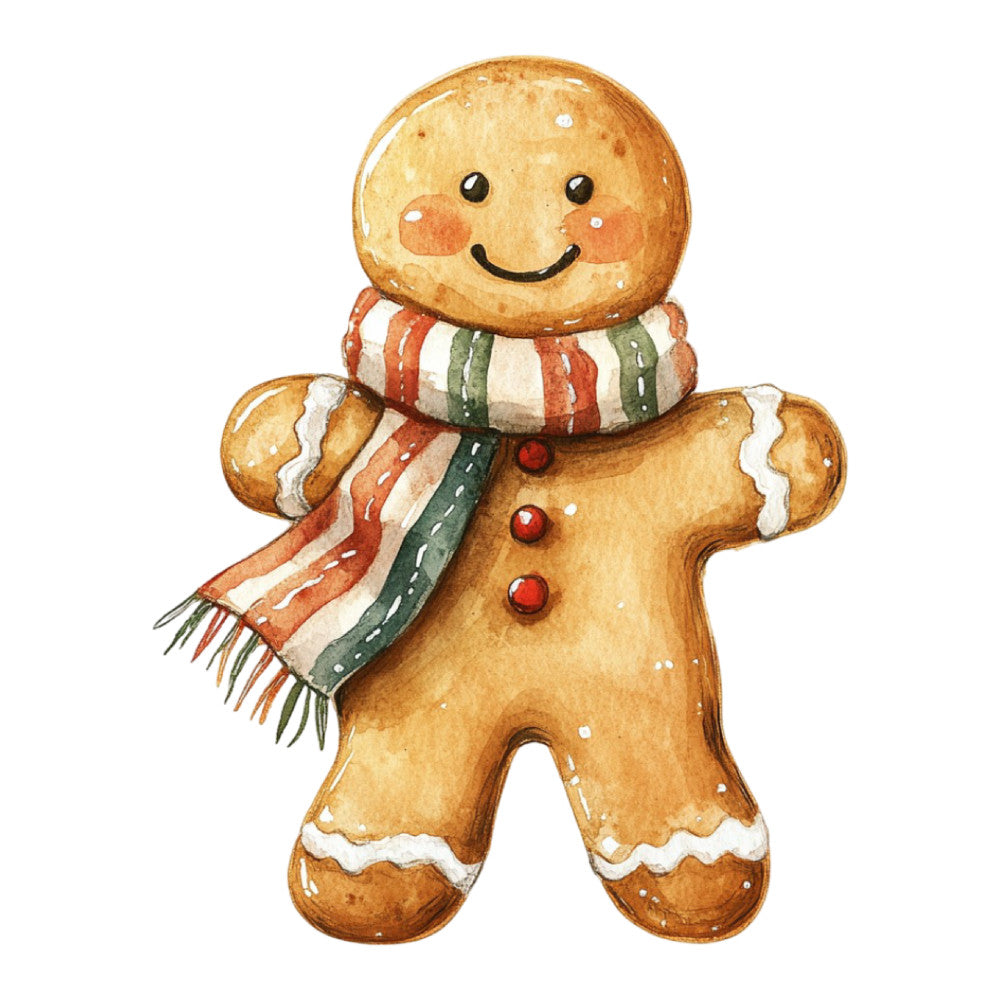 Christmas Gingerbread Man Fabric Panel 28