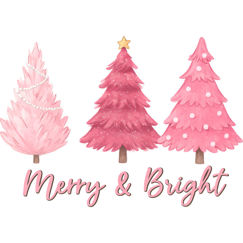 A Pink Christmas Fabric Panel 11